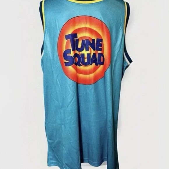 NWT Nostalgic Warner Brothers Space Jam Tune Squad Basketball Jersey Short Set M - Picture 7 of 10